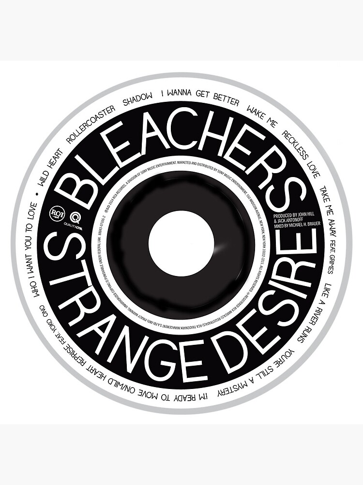 "Bleachers Strange Desire" Sticker for Sale by jenncouture Redbubble