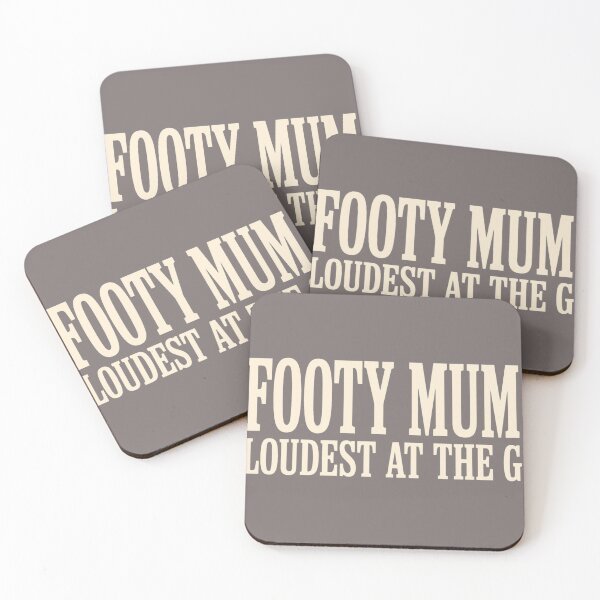 Item preview, Loudest Footy Mum Bold Typography Ground Cheer designed and sold by Yellowriversss.