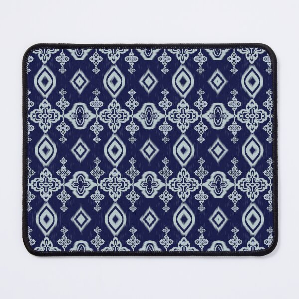 Item preview, Navy Blue Modern Ikat Tribal Geometric Pattern⁠ designed and sold by Chubhorn.
