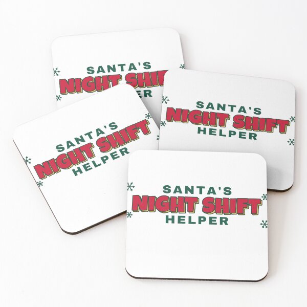 Item preview, Santas Night Shift Helper Christmas Nurse Worker designed and sold by BeCalyx ⭐⭐⭐⭐⭐.