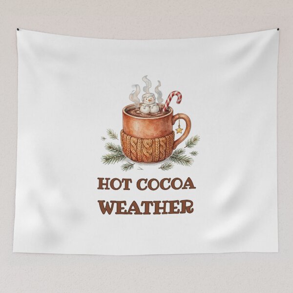 Item preview, Hot Cocoa Weather - Cozy Cocoa Mug with Marshmallow Snowman designed and sold by Foriart.