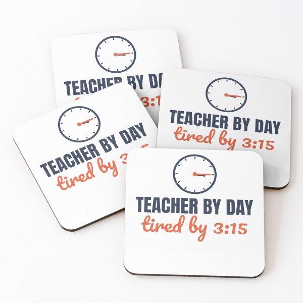 Item preview, Teacher by Day Tired by 3:15 Funny Teacher designed and sold by SupplyCoStudio.
