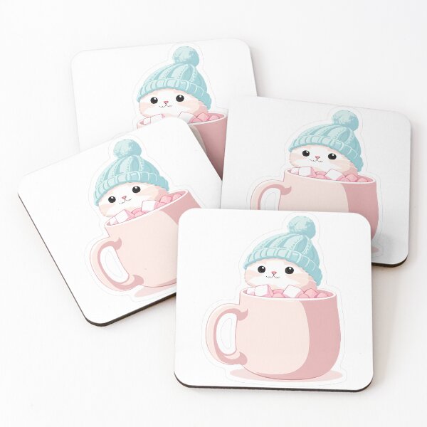 Item preview, Cozy Bunny in Pink Mug designed and sold by For-Cat Studio.