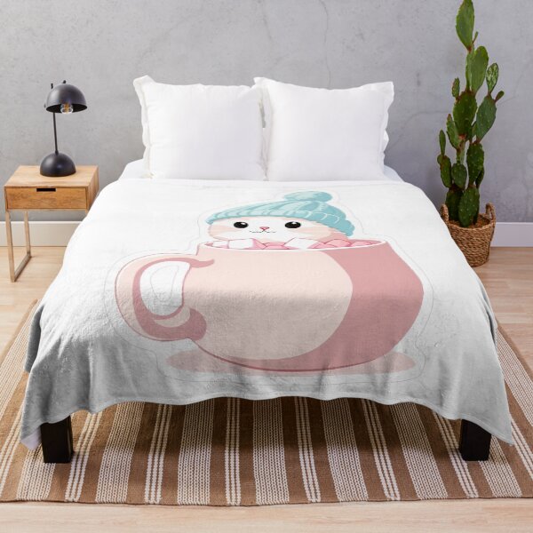 Item preview, Cozy Bunny in Pink Mug designed and sold by For-Cat Studio.