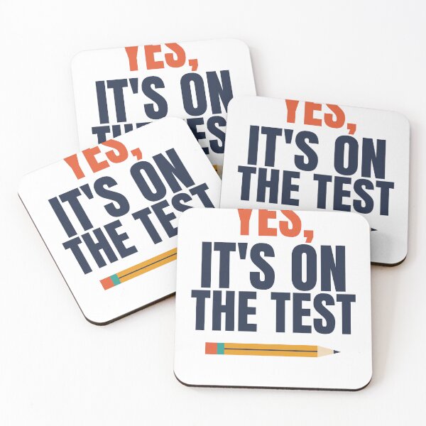 Item preview, Yes It's On the Test Funny Teacher designed and sold by SupplyCoStudio.