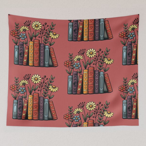 Item preview, Books and Flowers designed and sold by April Long Designs.