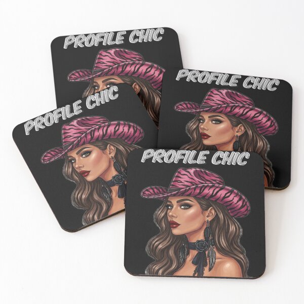 Item preview, Profile Chic Glamorous Woman In Pink Zebra Hat Art designed and sold by MaRCAStro.