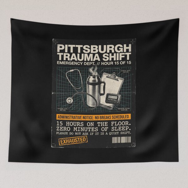Item preview, Pittsburgh Trauma Shift Hour 15 Of 15 Medical Drama Parody designed and sold by Mircea786.