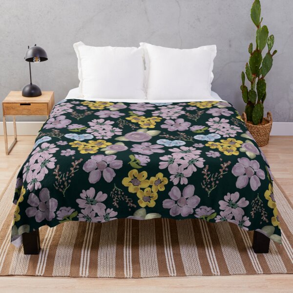 Item preview, Aesthetic Pastel Floral Midnight Dark Spruce Seamless Pattern designed and sold by Jyoti Digital Artist.
