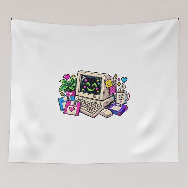Item preview, Retro Computer & Floppy Disks designed and sold by TrendyClothes07.