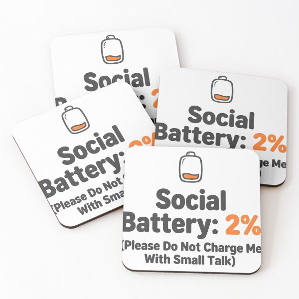 Item preview, Social Battery 2 Percent designed and sold by DaFoox.