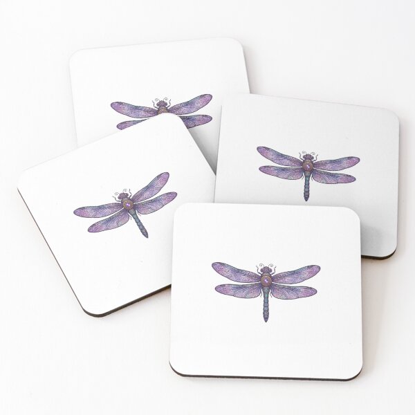 Item preview, Mosaic Dragonfly Stained Glass Mandala Bug Insect Art designed and sold by ArtivaaStudio.