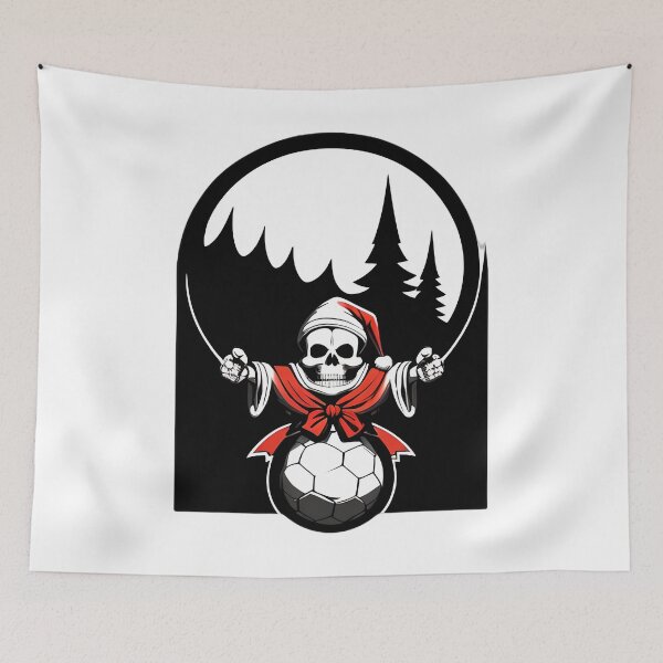 Item preview, Skeleton Santa Soccer Ball designed and sold by For-Cat Studio.
