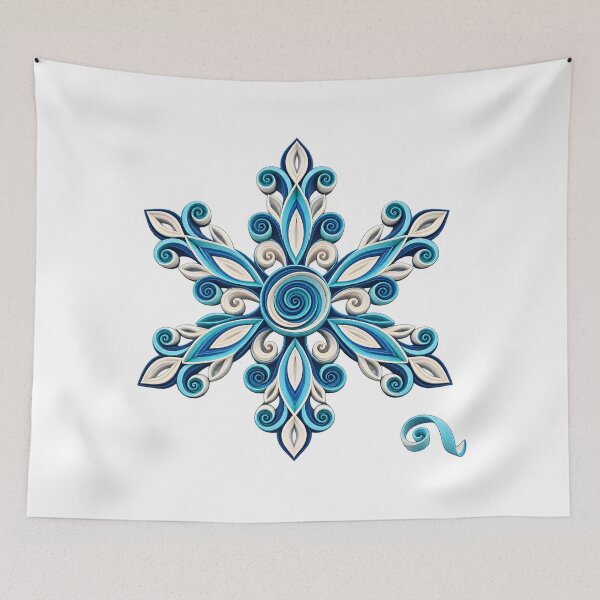 Item preview, Quilled Paper Snowflake Winter Craft Art designed and sold by Philippa Shop.