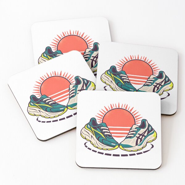 Item preview, Sunrise Running Club Shoes Emblem designed and sold by Philippa Shop.