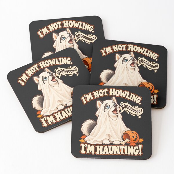 Item preview, I'm Not Howling I'm Haunting – Husky Ghost Halloween designed and sold by Blanczet.