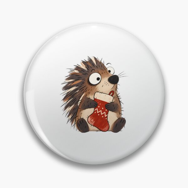 Item preview, Porcupine with a Christmas Stocking designed and sold by The-Art-of-D.