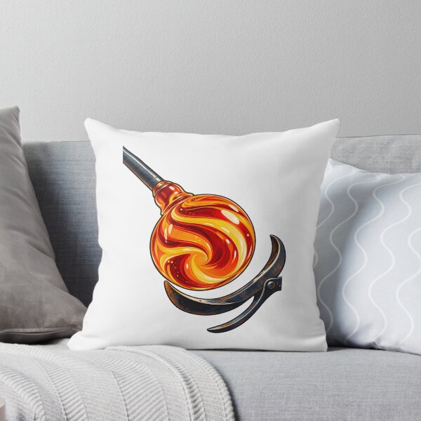 Item preview, Glassblower Shaping a Glowing Ornament designed and sold by Philippa Shop.