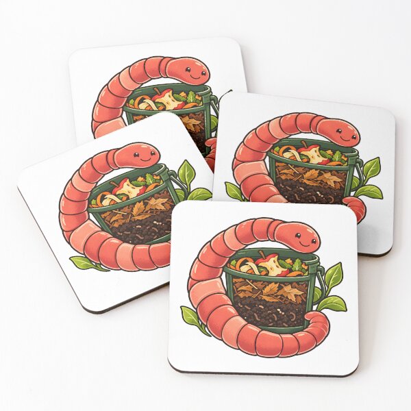 Item preview, Happy Compost Worm Garden Helper Art designed and sold by Philippa Shop.