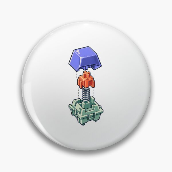 Item preview, Mechanical Keyboard Switch Exploded Color Art designed and sold by Philippa Shop.