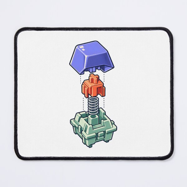 Item preview, Mechanical Keyboard Switch Exploded Color Art designed and sold by Philippa Shop.