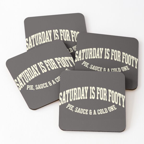 Item preview, Saturday Is For Footy Pie Sauce Cold One designed and sold by Yellowriversss.