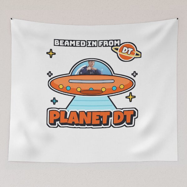 Item preview, Beamed In From Planet DT Retro UFO Flying Saucer designed and sold by PugslyJr2000.