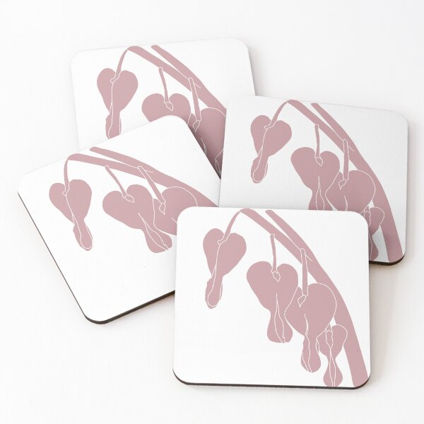 Item preview, Light Mauve Bleeding Heart Flower Minimalist Illustration designed and sold by  CharlottePorterArt.