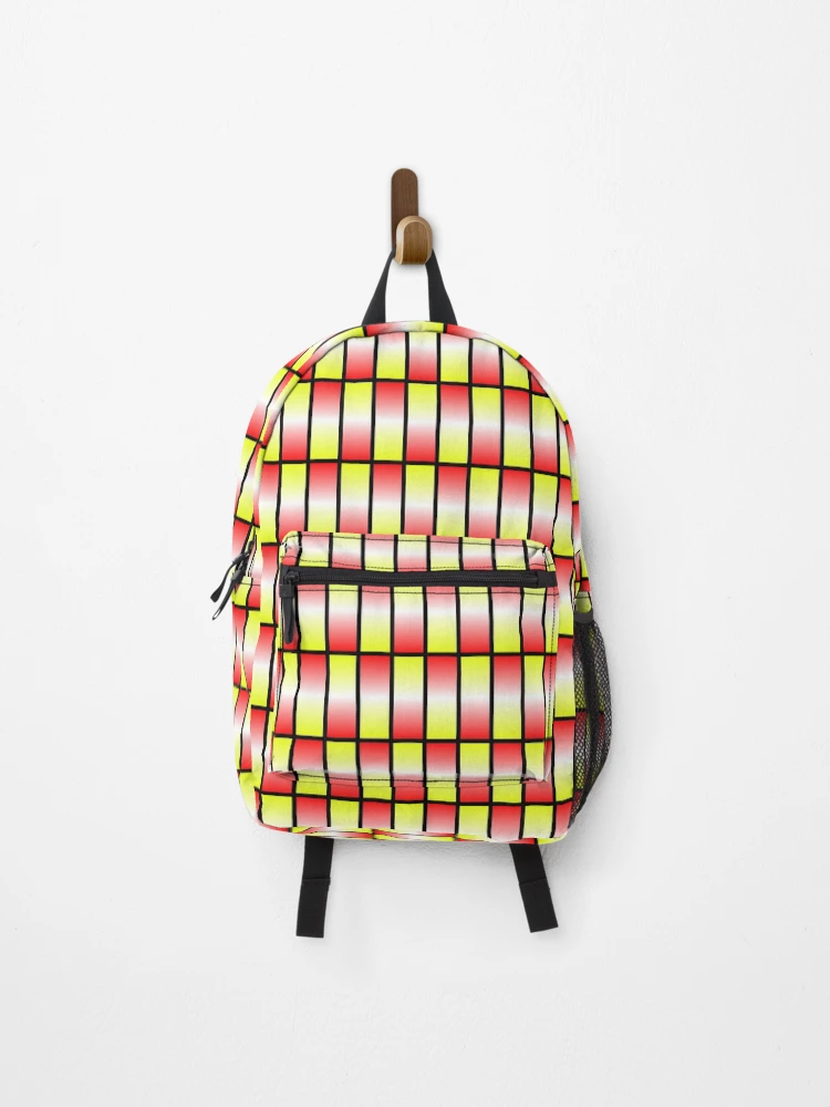 Thumbnail 1 of 3, Backpack, Gradient Rectangle Grid Pattern designed and sold by István Beresnyák.