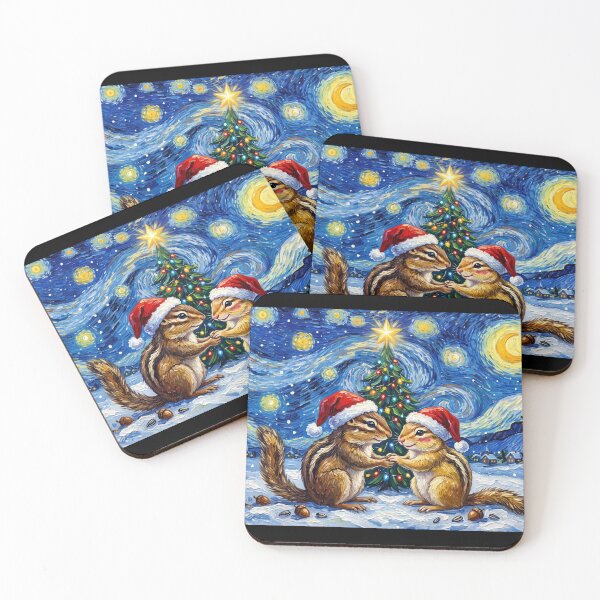Item preview, Starry Night Chipmunks designed and sold by Tiffany Roy.