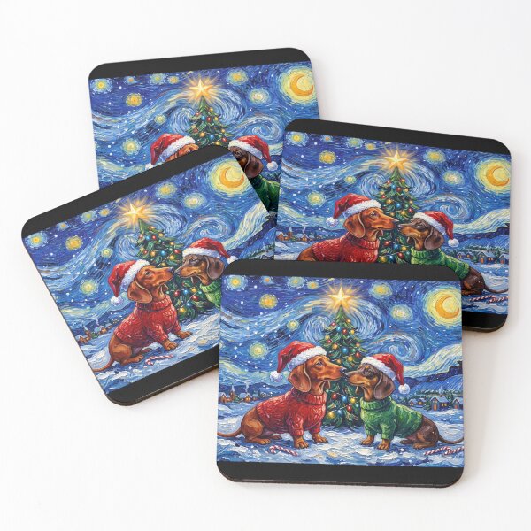 Item preview, Starry Night Dachshunds designed and sold by Tiffany Roy.
