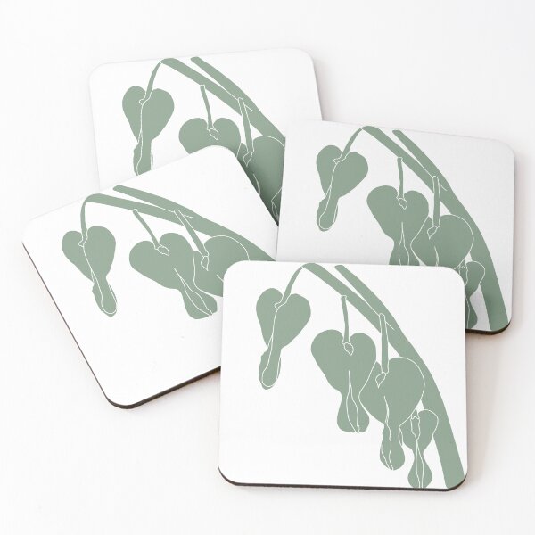 Item preview, Spanish Green Bleeding Heart Flower Minimalist Illustration designed and sold by  CharlottePorterArt.