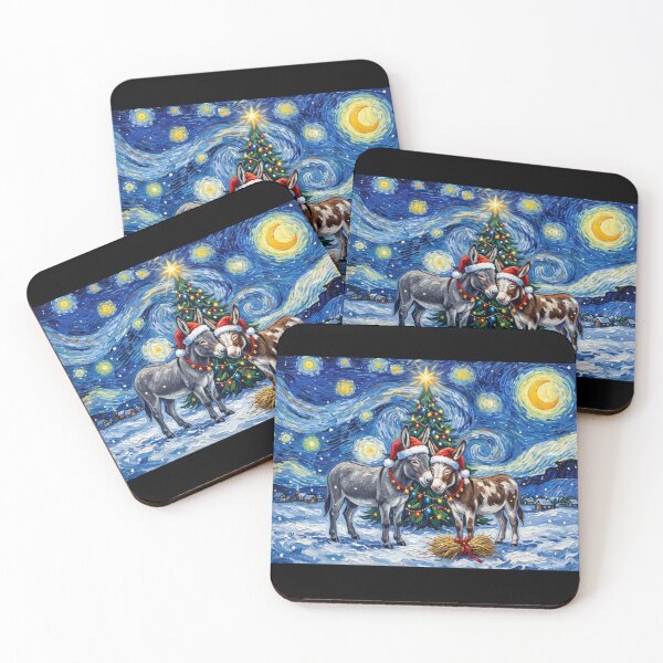 Item preview, Starry Night Donkeys designed and sold by Tiffany Roy.