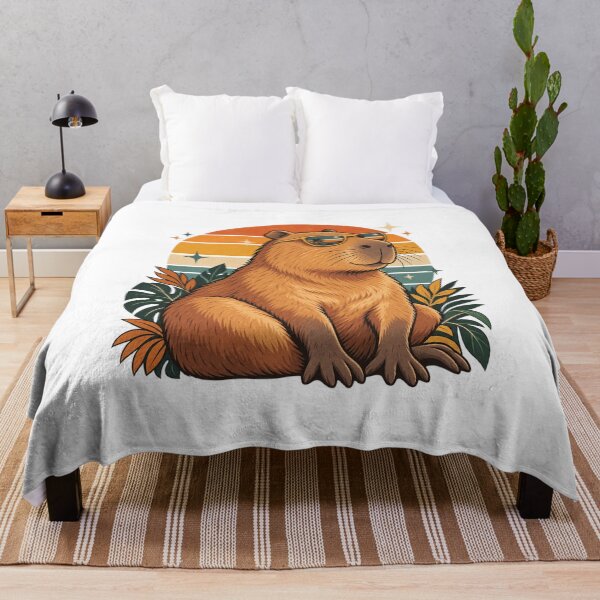 Item preview, Cool capybara wearing retro-style sunglasses designed and sold by Tillyvanilli.