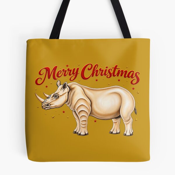 Item preview, Merry Christmas Rhino – African Wildlife Holiday Design designed and sold by annenambiro.