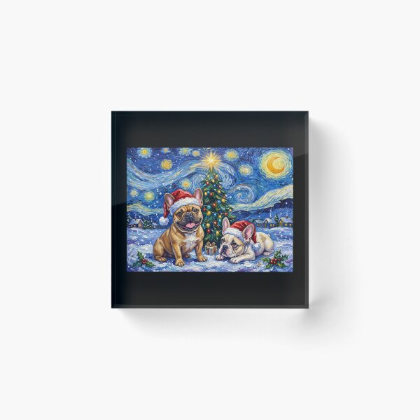 Item preview, Starry Night French Bulldogs designed and sold by Tiffany Roy.