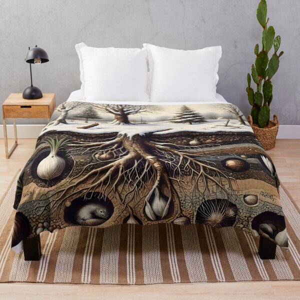 Item preview, Winter Woodland Underground Burrows and Hibernating Animals designed and sold by Sybille-Yates.
