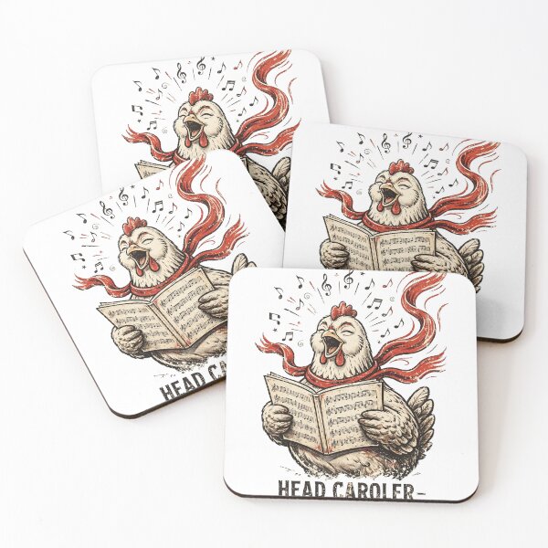 Item preview, Head Caroler Volume Is My Gift – Singing Hen Funny Christmas Carol designed and sold by CozyCornerDesigns.