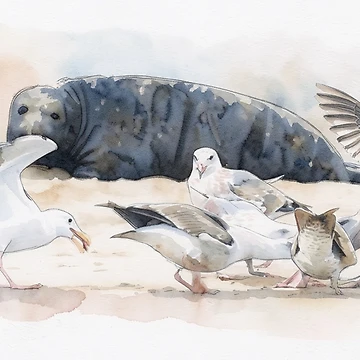 Artwork thumbnail, Beach Gossip by RdeB