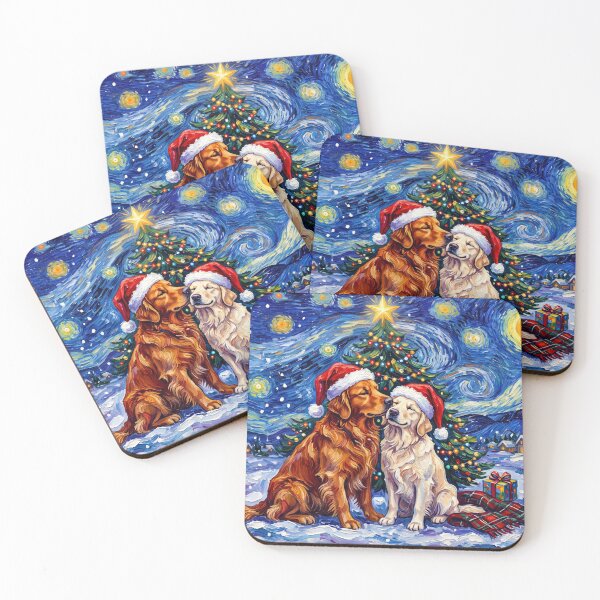 Item preview, Starry Night Golden Retrievers designed and sold by Tiffany Roy.