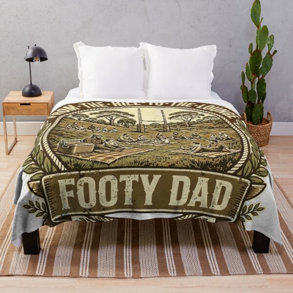Item preview, From The Hill To Lounge Footy Dad Badge designed and sold by Yellowriversss.
