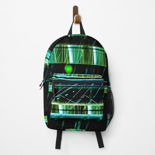 Item preview, Neon Matrix – Futuristic Geometric Abstract Photography in Electric Blue and Green designed and sold by Visual Arts Dominika Cybuch.