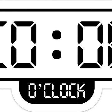 Artwork thumbnail, Code O'Clock Digital Clock Programmer Developer Sticker by Kushwaha18