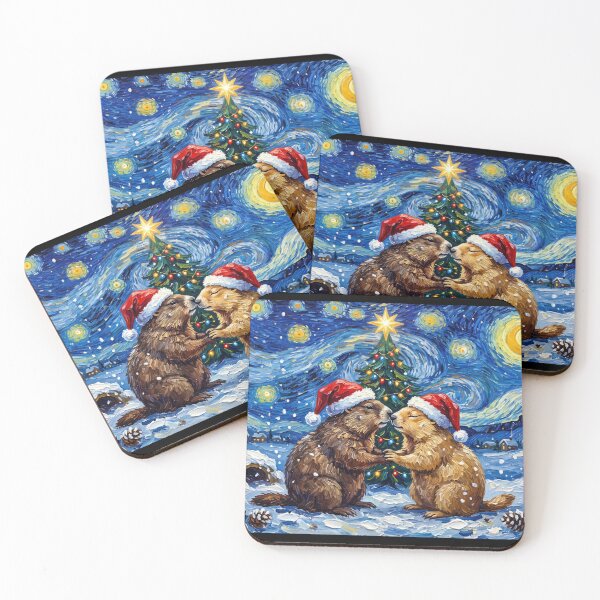Item preview, Starry Night Groundhogs designed and sold by Tiffany Roy.