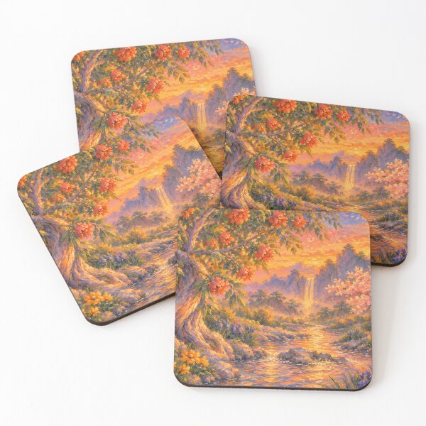Item preview, Eden at Sunset, Monet style designed and sold by MuchaArt.