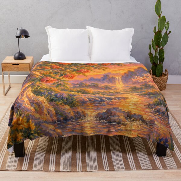 Item preview, Eden at Sunset, Monet style designed and sold by MuchaArt.