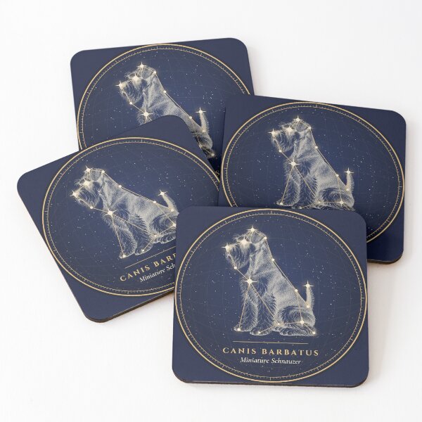 Item preview, Miniature Schnauzer Constellation – Celestial Dog Art designed and sold by Celestial Atlas of Dogs.