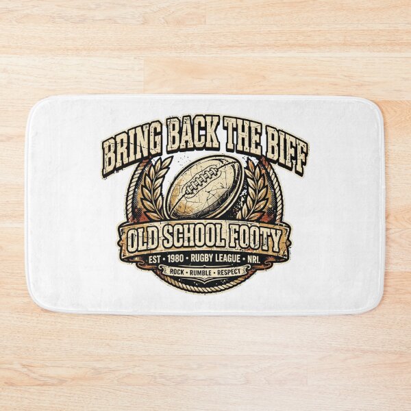 Item preview, Bring Back The Biff Old School Footy Badge designed and sold by Yellowriversss.