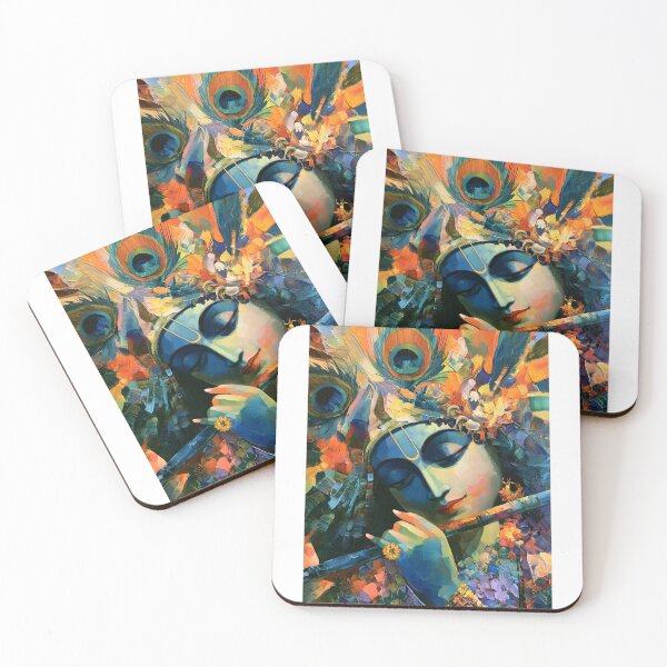 Item preview, Krishna Watercolor Playing Flute Hindu Indian Art designed and sold by Instant Printing.