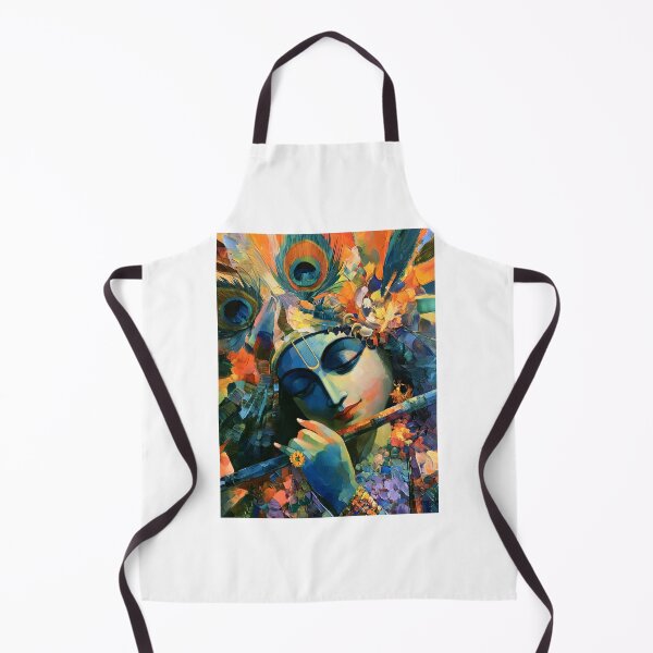 Item preview, Cute Radha Krishna Playing Flute Hindu Indian Art designed and sold by Instant Printing.
